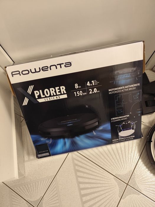 Robot smart wifi cu mop si aspirator aplicatie Rowenta serie 45 ca nou