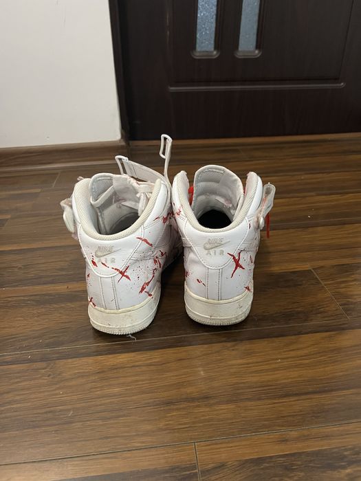 air force 1 mid custom made blood