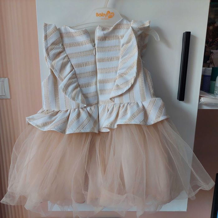 Красива рокля за бебе, 80см, 9-12 месеца