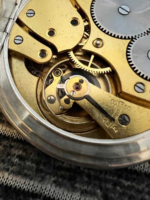 Ceas vechi de buzunar Revue carcasa argint 1920