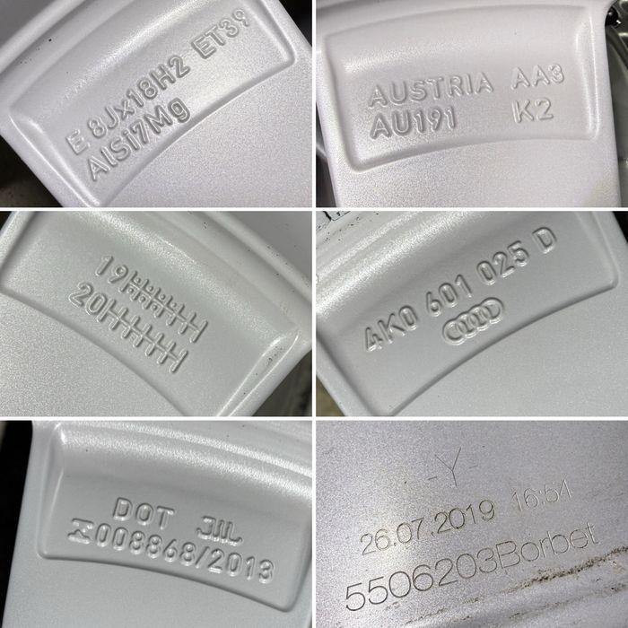 4бр. КАТО НОВИ 18” ОРИГИНАЛНИ Джанти 5х112 за -AUDI/VAG- 8Jx18H2, ET39