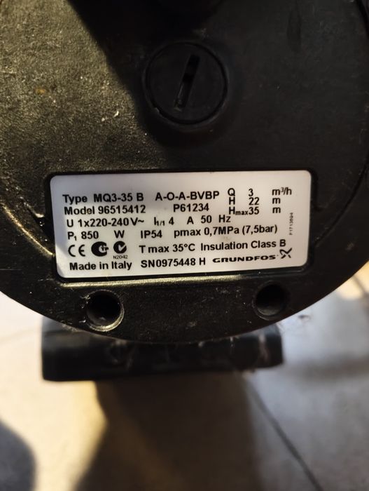 Hidrofor Grundfos MQ3 35-B