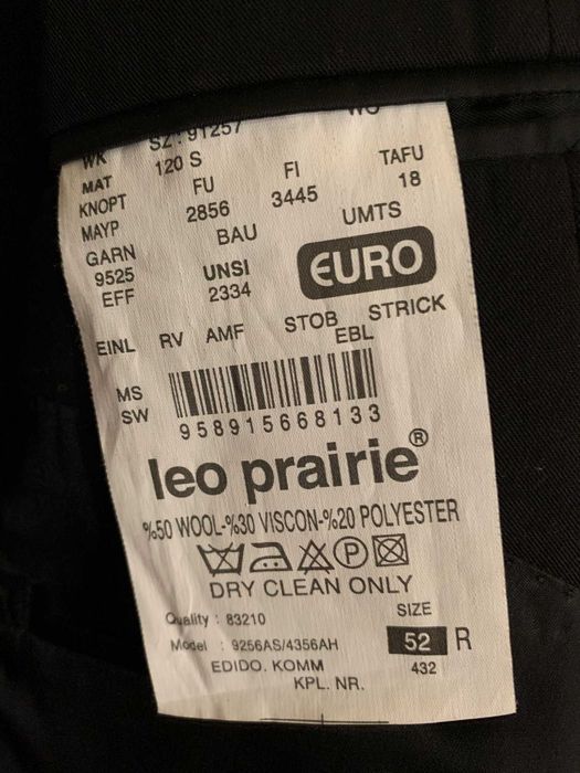 Costum elegant, 3 piese, nou, Leo Prairie, marimea 52