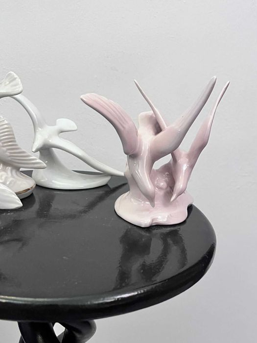 Set 4 bibelouri bibelou portelan Lippelsdorf Kunstporzellan Hollohaza