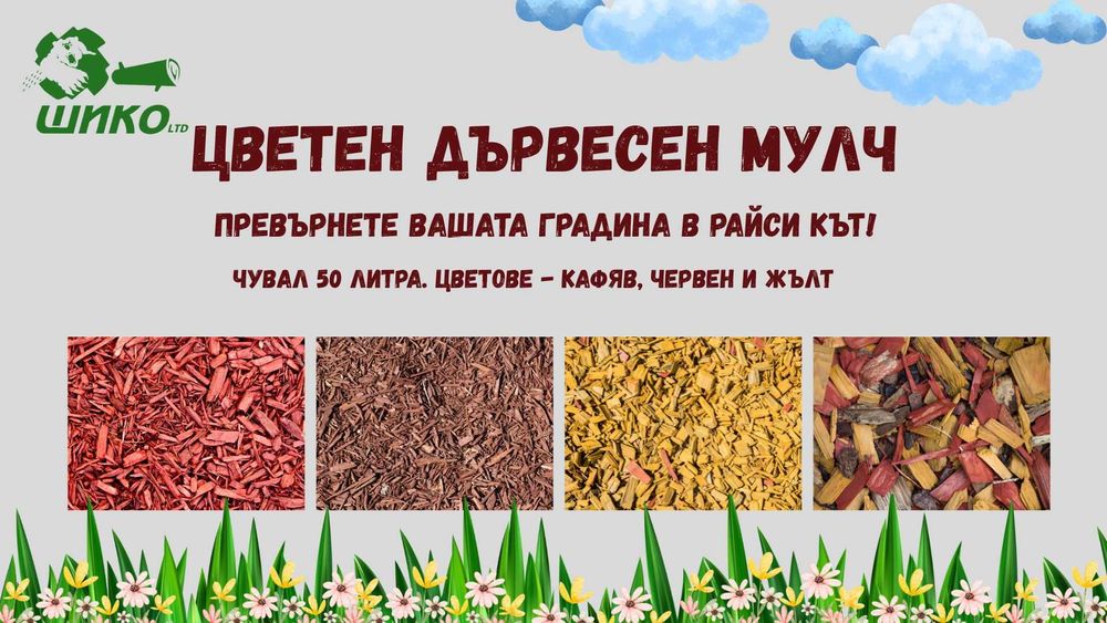 Цветен дървесен чипс