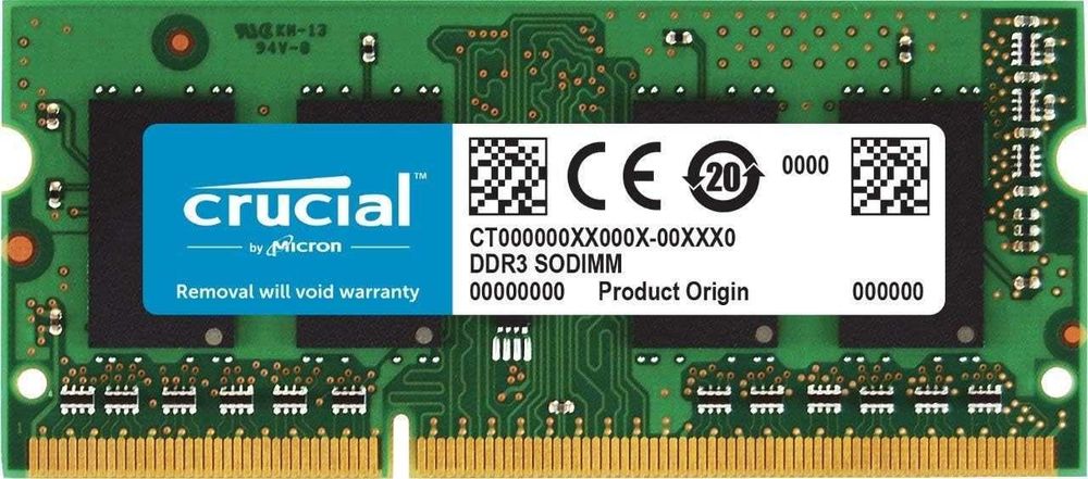 Memorie Crucial DDR3L, 1600 MT/s, PC3L-12800, SODIMM, 204-pin