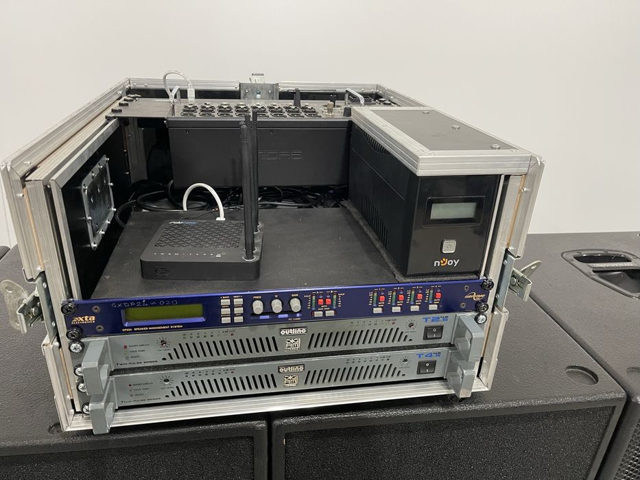 Rack complet echipat amplificatoare+dsp
