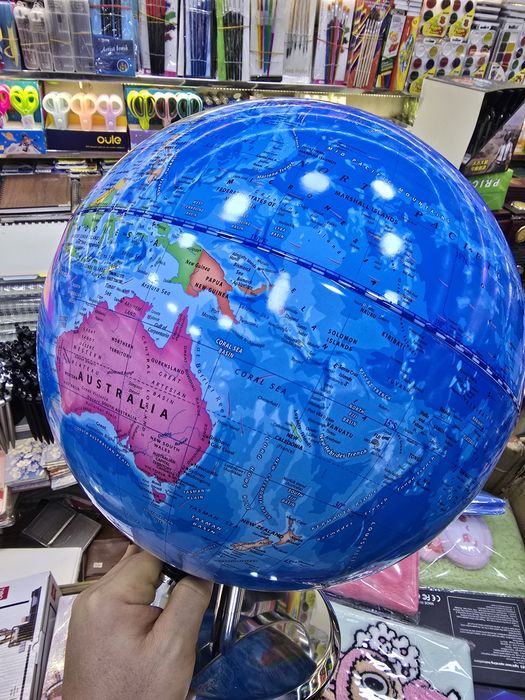 Больщой ГЛОБУС Оригиналный на Английском языке. Карта мира GLOBUS