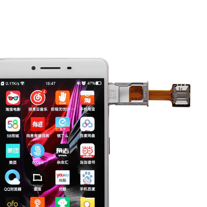 OFERTA Set 2 Extendere/Adaptoare nano sim pt telefon dual sim hibrid