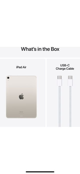 Apple iPad Air 11" M2 1TB Cellular (Sim) Starlight 24 м гаранция