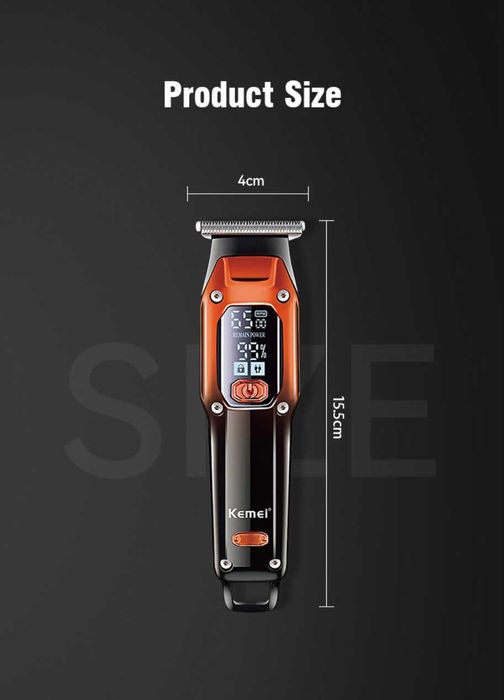 ТОП Машинка-тример за бръснене и подстригване от Kemei с 2 скорости