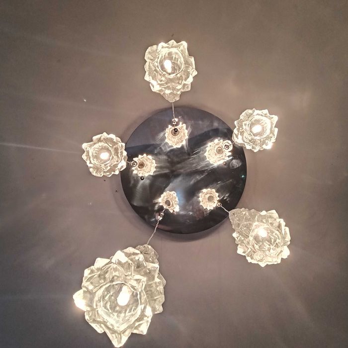 Lustra candelabru MASSIVE, Mid-Century Postmodern, vintage