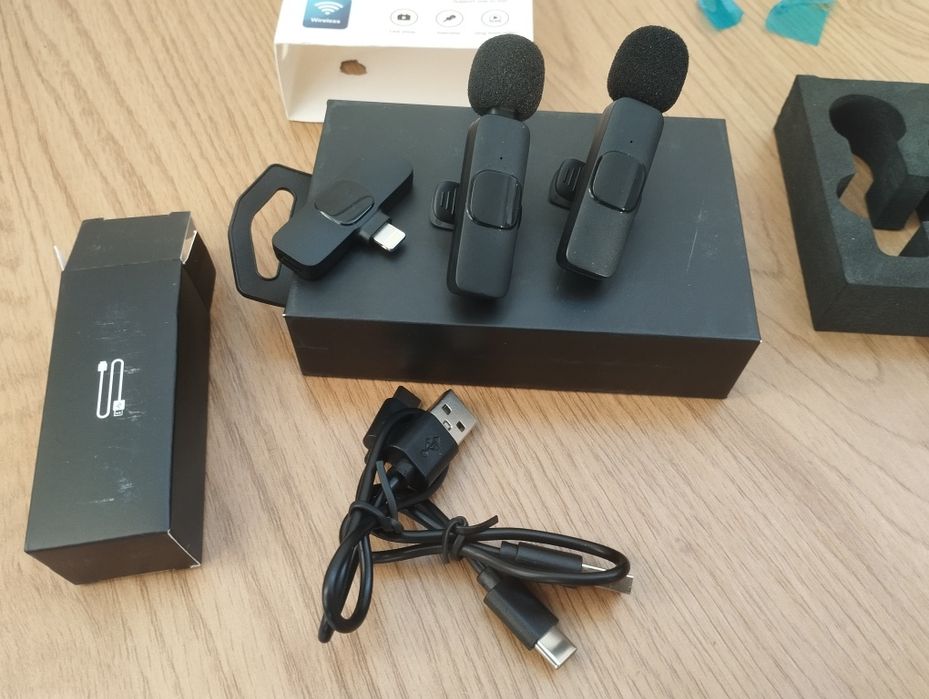 2 безжични микрофона за Iphone