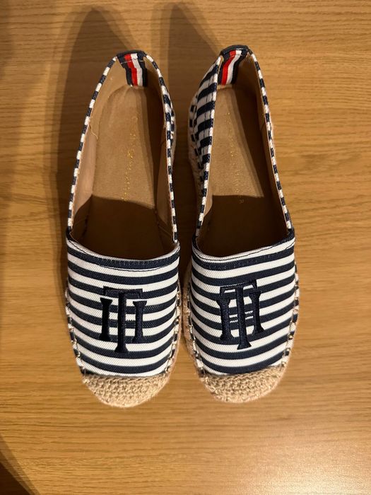 Vand espadrile Tommy Hilfiger Noi, marimea 34-35