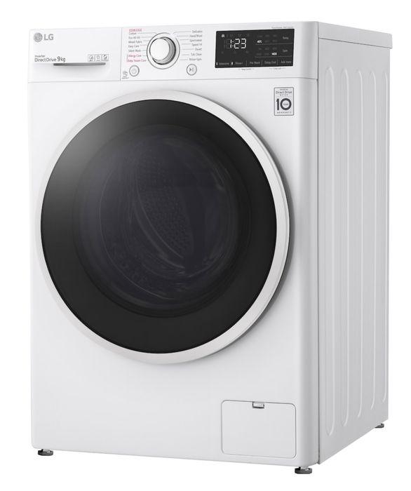 Masina de spalat rufe LG F4WV3S9AIDD, 9 kg, 1400 rpm, Clasa B, AI Direct Drive™, Steam™, Smart Diagnosis™, Steam, Alb