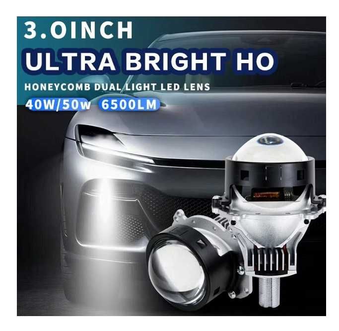 Bi-LED лупи за вграждане във фарове с къси и дълги светлини 3"инча 90W 6500lm 12V