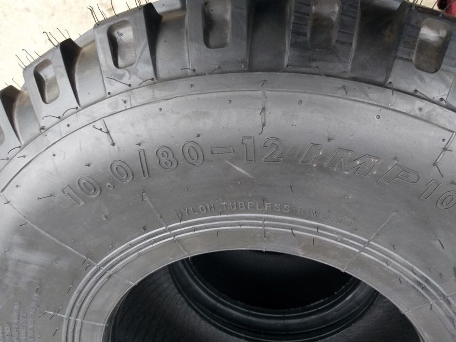 Cauciucuri noi 10.0/80-12  tubeless anvelope presa R12