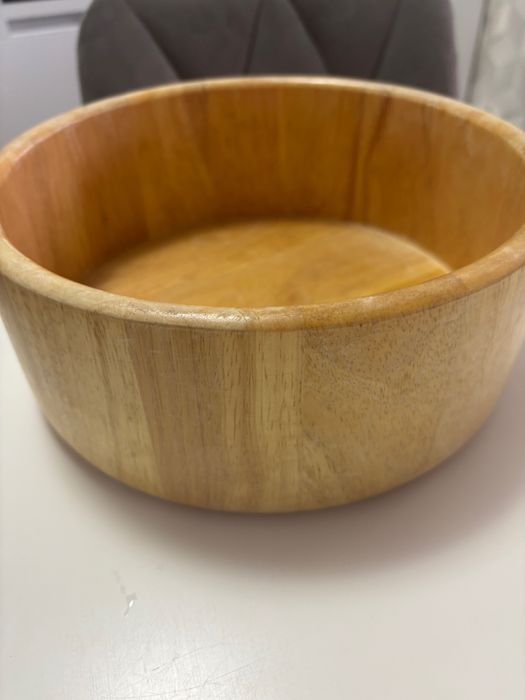 Wooden salad bowl
