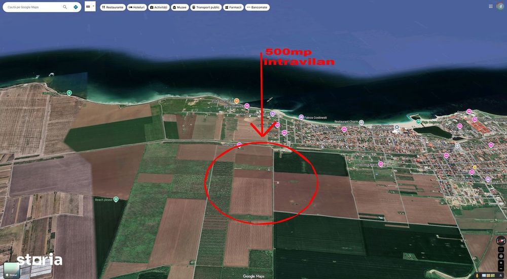Teren Costinesti 500mp zona Nibiru - Beach Please intravilan