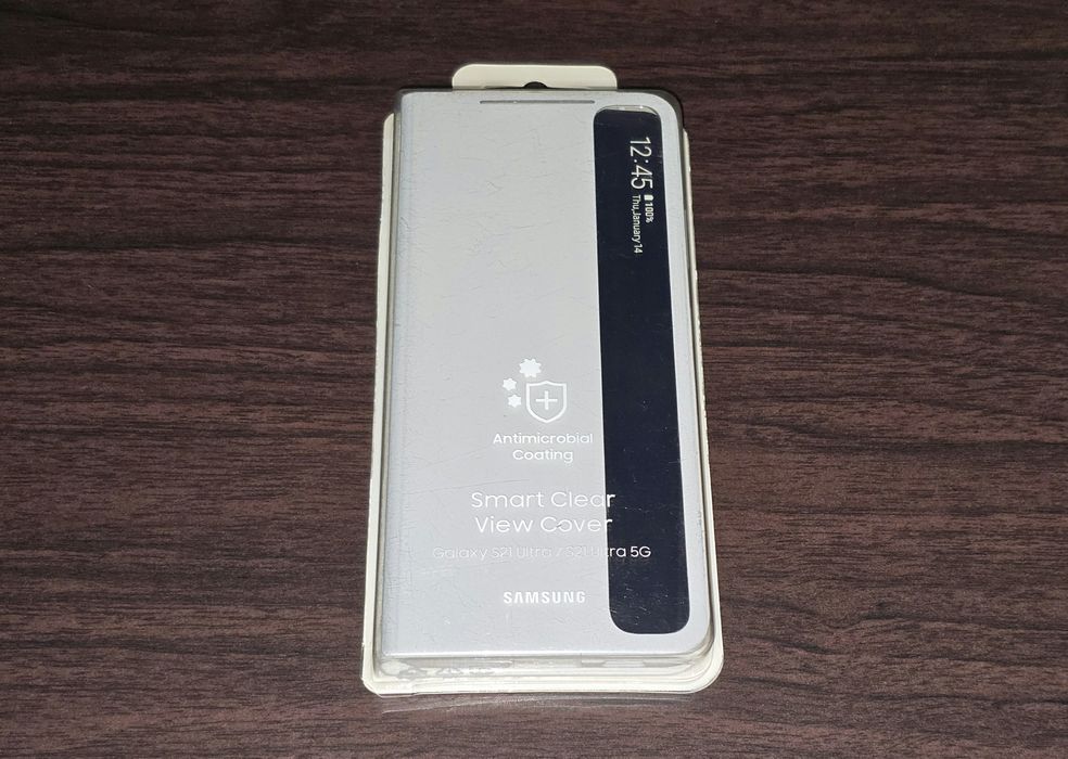 Husa flip smart activa originala Samsung Smart Clear View Cover Galaxy S21 Ultra 5G G998