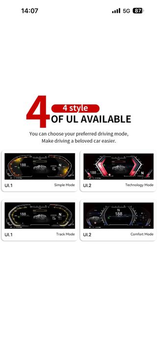 Дигитално Табло за-BMW F06 F07 F10 F12 F13 F01 F25 F26 F15 F16