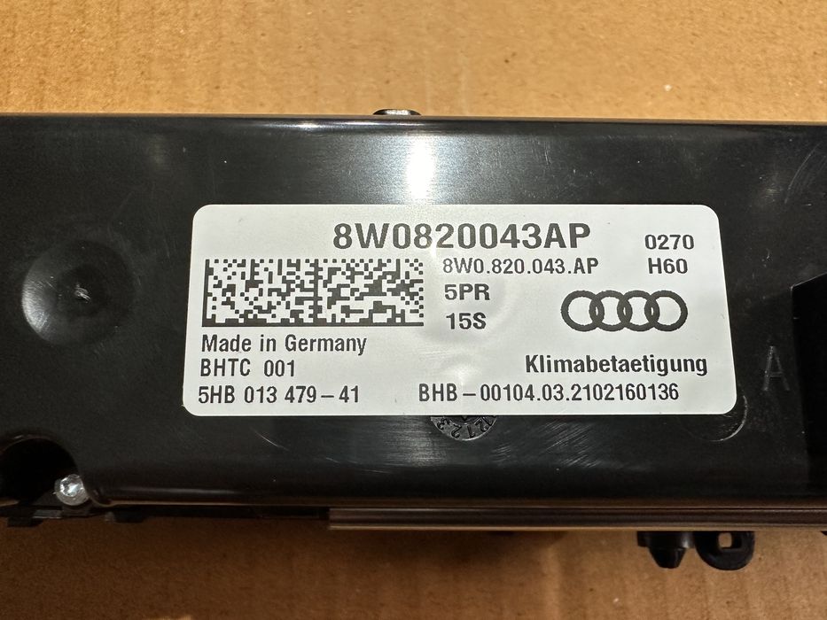 Panou clima / Climatronic Audi A4 A5 Q5 Q7 : B9 8W FY F5