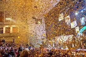 Конфетти confetti пушка, тяжёлый дым,