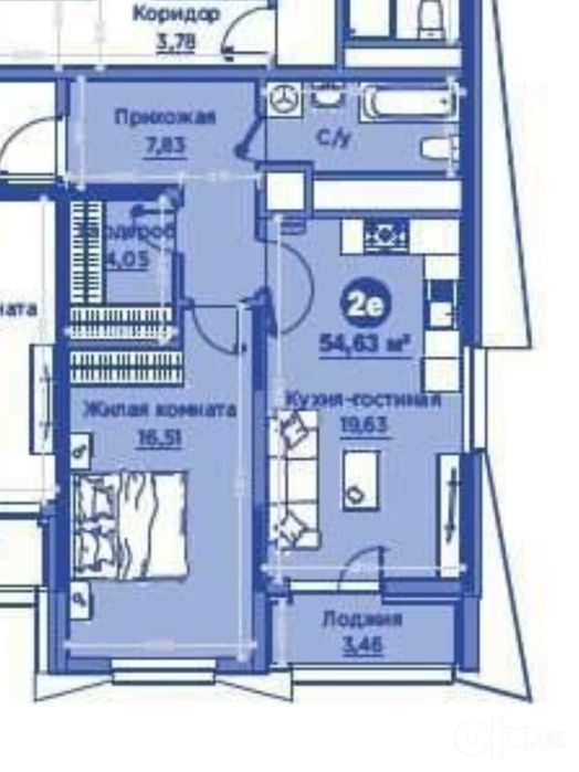 Regnum Plaza 54м2 угловая квартира срочно