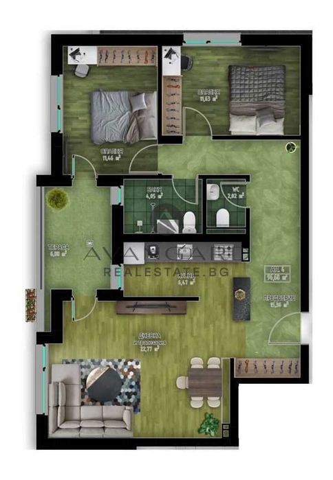 Продава се Тристаен апартамент в Пловдив, Кършияка - 121 кв.м за 1174 €/кв.м - Снимка #2