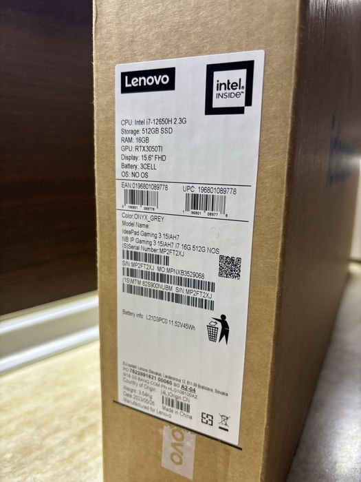 Лаптоп Lenovo Ideapad Gaming 3