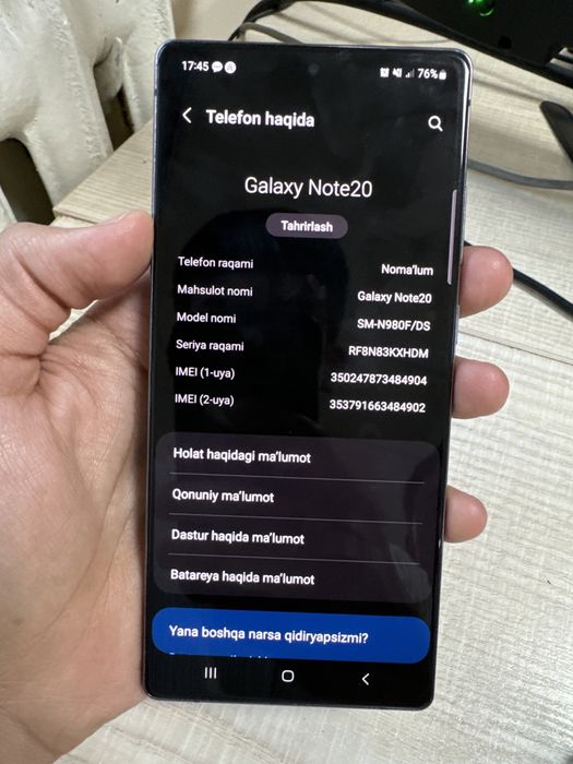 Samsung Galaxy Note 20 5G+