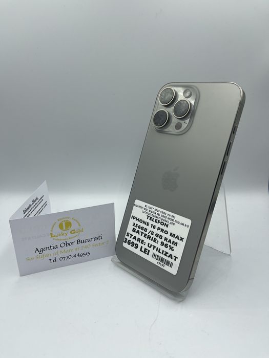 Iphone 16 Pro Max 256Gb / 96% Bat / FACTURA/GARANTIE #49193