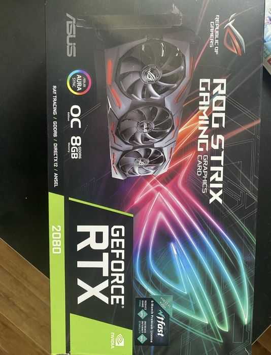Продам Geforce rtx Asus ROG STRIX 2080
