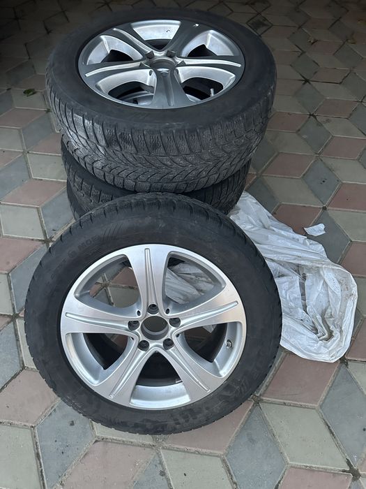 Set jante Mercedes R17 + anvelope iarnă 225/55/R17