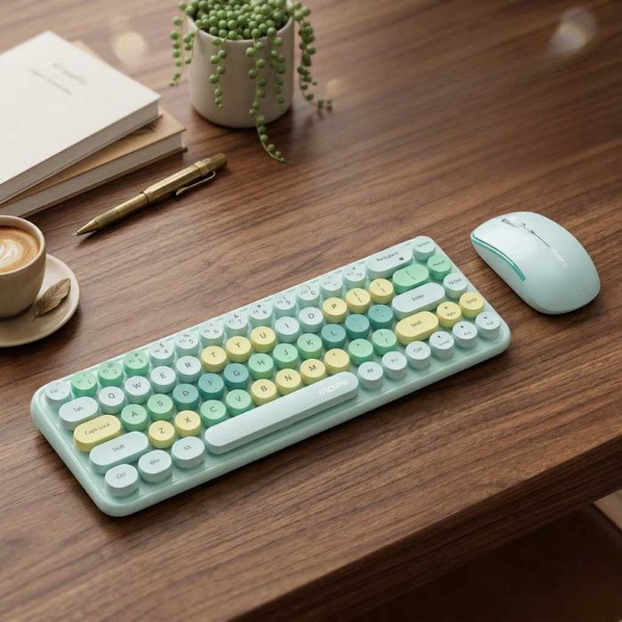 Комплект безжична клавиатура и мишка MOFII Bean, 2.4G