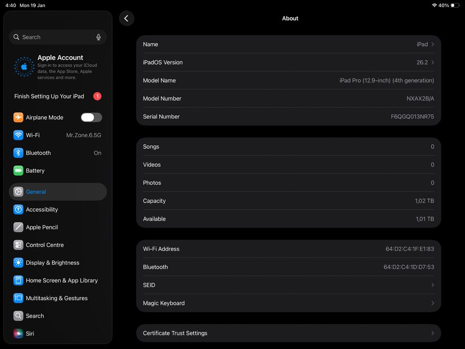 iPad Pro (12.9-inch) (4th Generation) with Magic Keyboard and SPIGEN