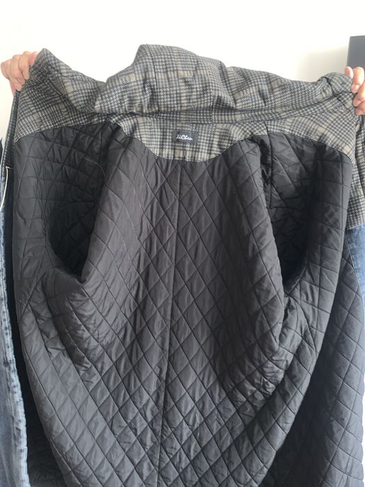 Продам стёганное джинсовое пальто