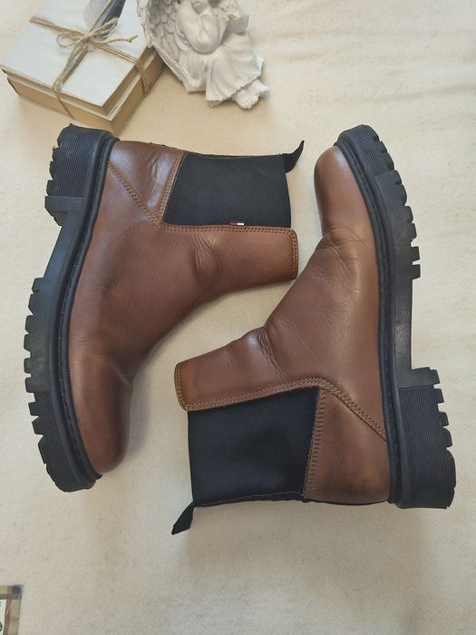 Ghete piele tommy hilfiger