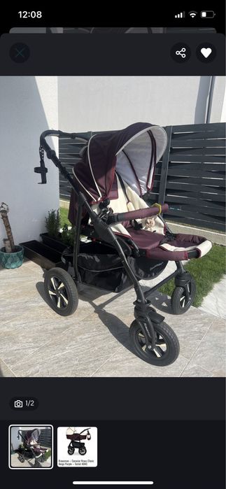 Carucior Krausman 3 in 1 + sterliziator chicco + baby nest