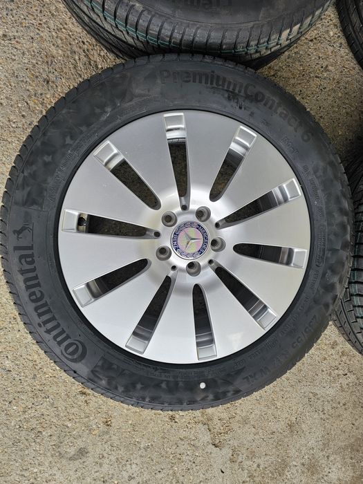 Jante Mercedes 17 "prinderea la prezoane 5X112  , cu anvelope Noi Continental 235/55/17 DOT 2026