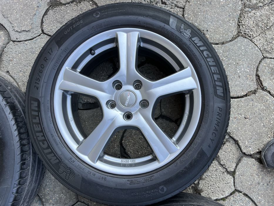 Jante aliaj 5x112mm, anvelope vara 215/60 R17, VW Tiguan, Audi Q3, Seat, Skoda