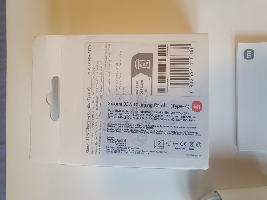 Incarcator telefon Xiaomi 33W Nou