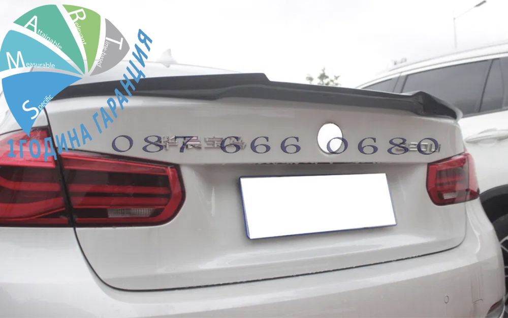 Лип спойлер багажник BMW F30 3 сериа lip spoiler M бмв ф30 M4 style