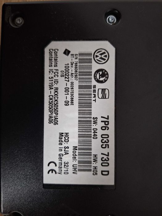 Modul Bluetooth VW/Seat/Skoda (7P6 035 730 D)