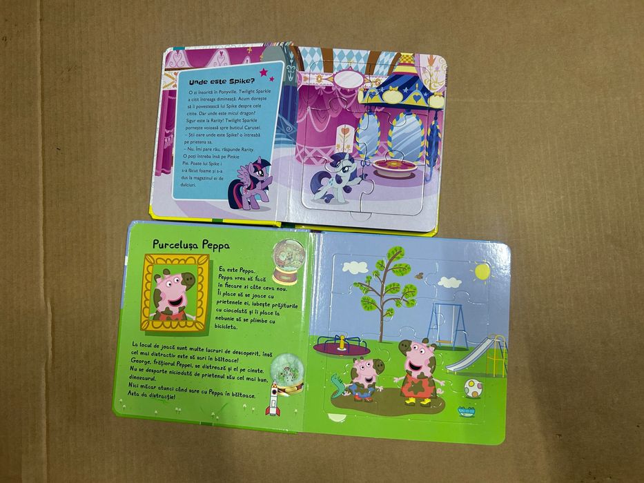 Carti cu puzzle , proiector