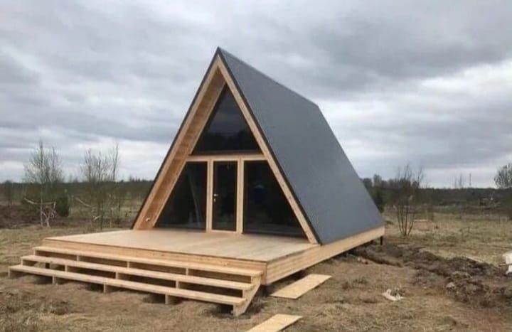 Vand casute tip A 6 x 8.5m din lemn