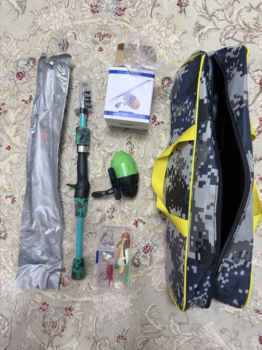 Детская удочка для рыбалки. Детский спининг