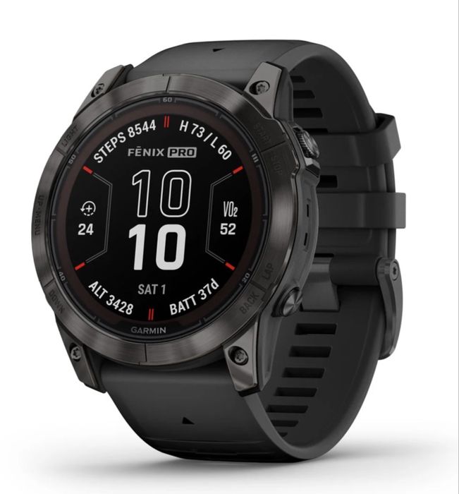 Garmin fēnix® 7x pro – sapphire solar black dlc titanium/black 51mm