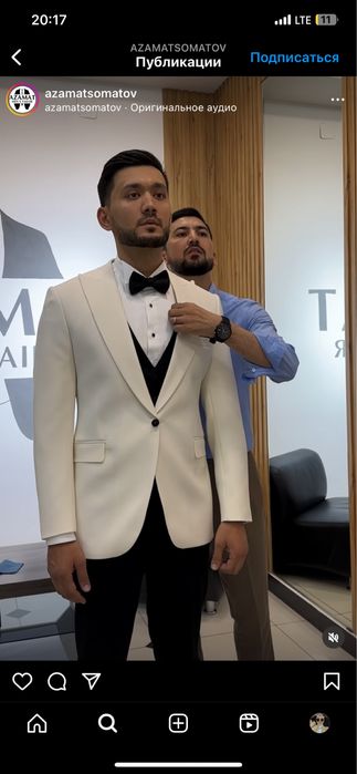 кастюм новый дизайнерский от Азамата Соматовича