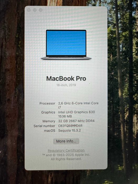 MacBook Pro 16” 2019 | i7 | 32GB RAM | 512GB SSD | Radeon Pro